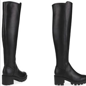 Over the knee Dolce Vita black boots, size 9.